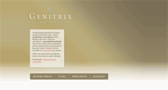 Desktop Screenshot of genitrix.cz