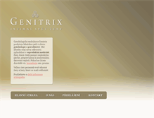 Tablet Screenshot of genitrix.cz